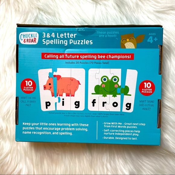 Spelling Learning Puzzles/See & Say Flash Cards Toddler Learning Toy NOB - Picture 7 of 8